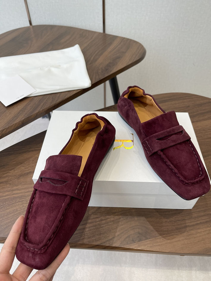 最高級ザロウスーパーコピー THE ROW 2026年春夏 新作 ローファー 靴 レディース ブラウン 2630541 The Row 靴 レディース - 画像 (6)