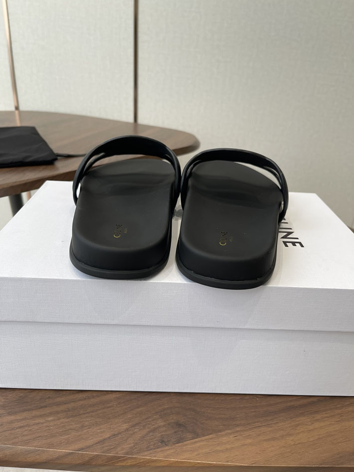 セリーヌ CELINE 靴 レディース トリオンフ スライド カーフスキン ベジタルタンニン ブラック 367325348C.38NO セリーヌ サンダル 人気 - 画像 (3)