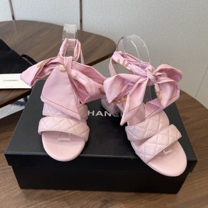 シャネル サンダル ピンク