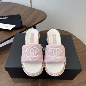 シャネル サンダル ピンク