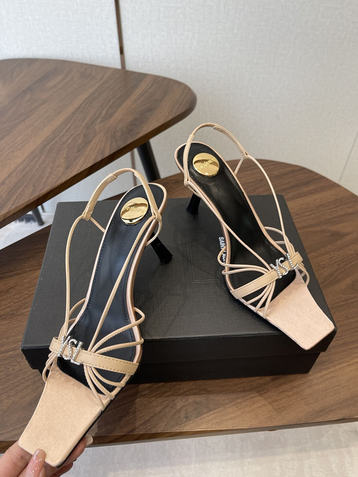 最高級サンローランスーパーコピー YSL 2026年春夏 新作 JERRY sandals in smooth leather ベージュ 2630590 イブサンローラン靴レディース - 画像 (8)