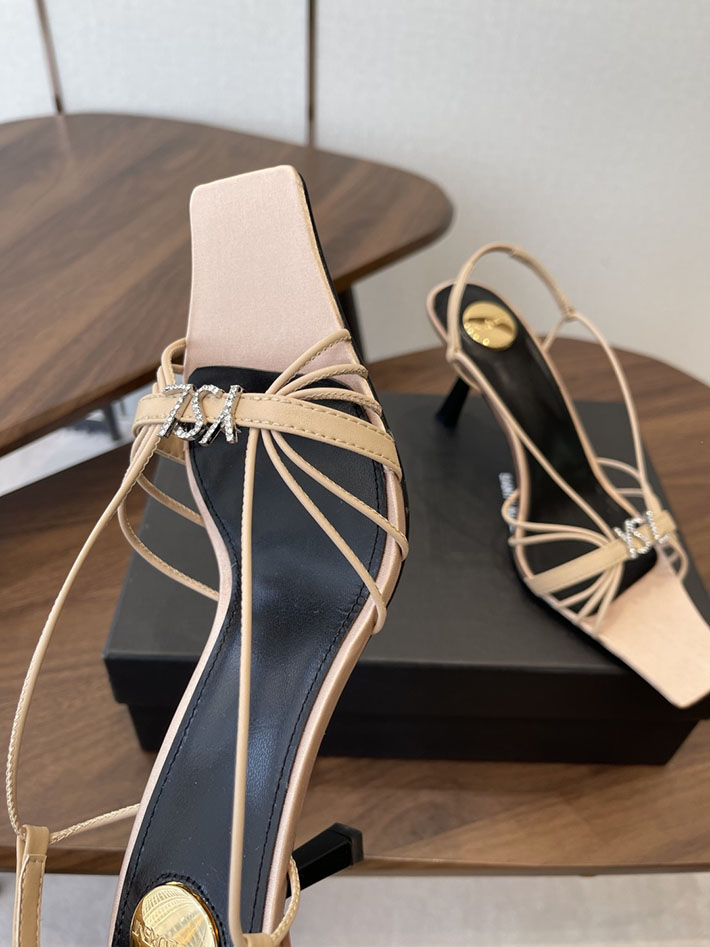 最高級サンローランスーパーコピー YSL 2026年春夏 新作 JERRY sandals in smooth leather ベージュ 2630590 イブサンローラン靴レディース - 画像 (7)