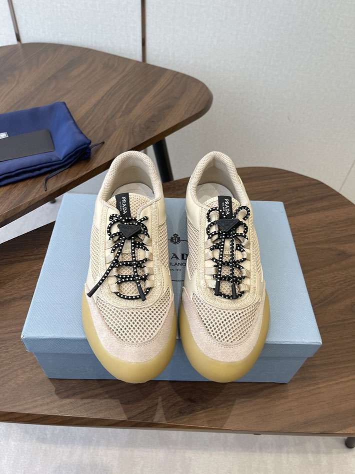 メンズレディース兼用 最高級プラダスーパーコピー PRADA スピードロック メッシュ スニーカー ベージュ 2630624 プラダ スニーカー 値段 - 画像 (3)