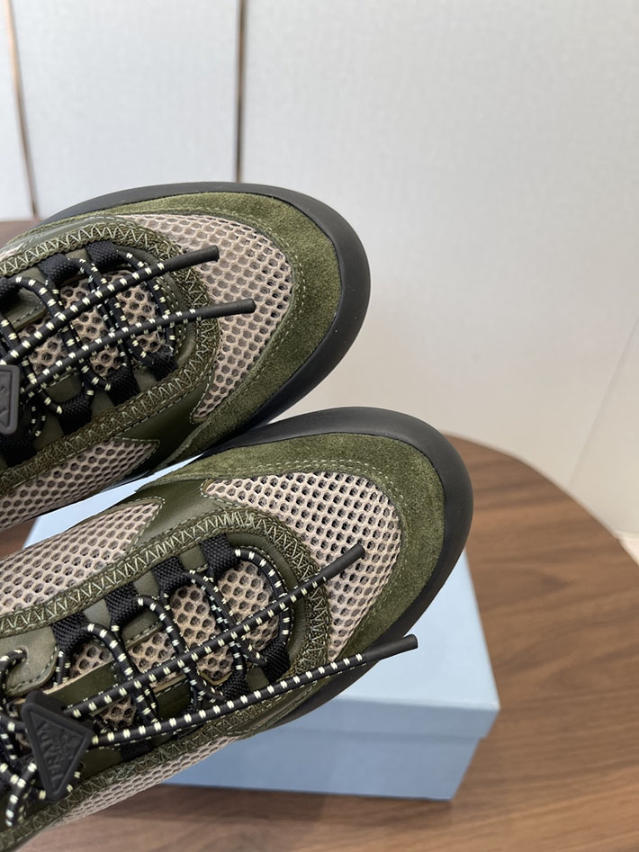 メンズレディース兼用 最高級プラダスーパーコピー PRADA スピードロック メッシュ スニーカー カーキ 2630626 プラダスニーカー 安い - 画像 (7)