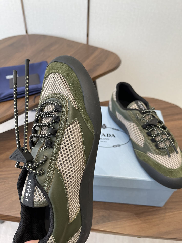 メンズレディース兼用 最高級プラダスーパーコピー PRADA スピードロック メッシュ スニーカー カーキ 2630626 プラダスニーカー 安い - 画像 (6)