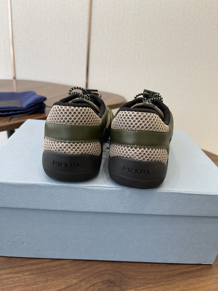 メンズレディース兼用 最高級プラダスーパーコピー PRADA スピードロック メッシュ スニーカー カーキ 2630626 プラダスニーカー 安い - 画像 (4)
