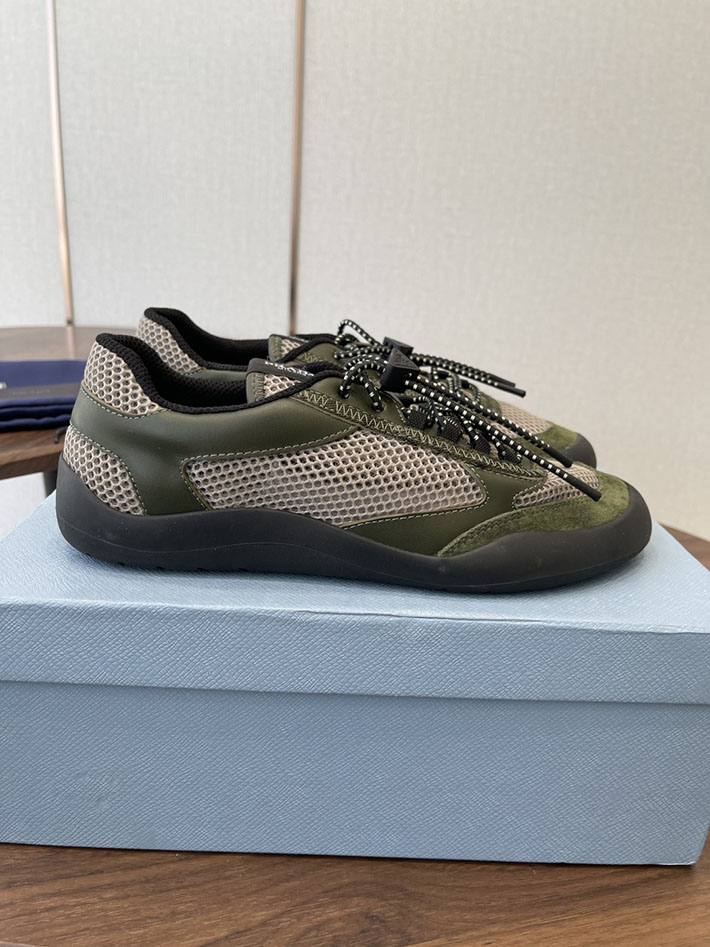 メンズレディース兼用 最高級プラダスーパーコピー PRADA スピードロック メッシュ スニーカー カーキ 2630626 プラダスニーカー 安い - 画像 (2)
