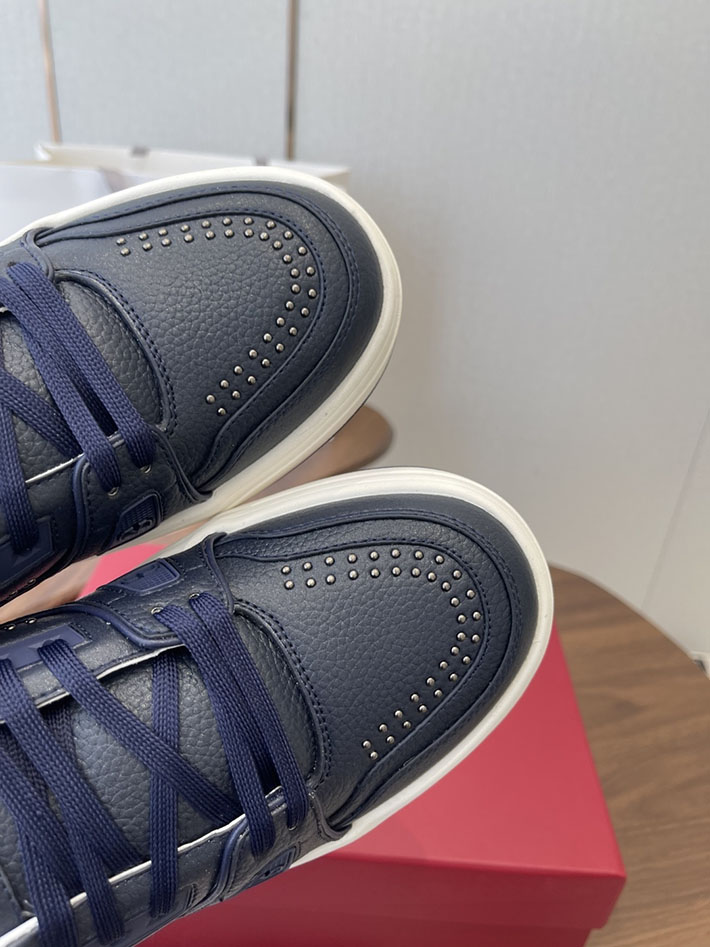 メンズ・レディース兼用 最高級ヴァレンティノスーパーコピー VALENTINO シューズ 靴 ロートップ スニーカー ネイビー 2630627 ヴァレンティノ スニーカー メンズ - 画像 (7)