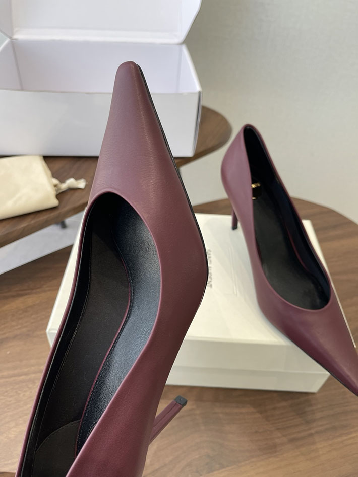 最高級サンローランスーパーコピー YSL 2026年春夏 新作 ポインテッドトゥパンプス レディース ワインレッド 2630633 イブサンローラン パンプス 値段 - 画像 (6)