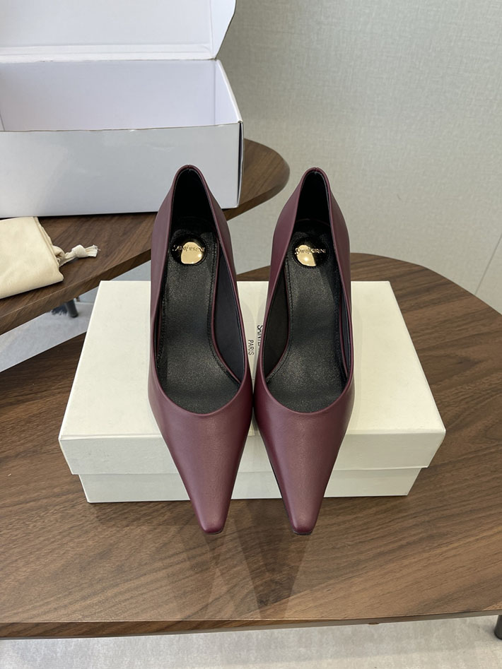 最高級サンローランスーパーコピー YSL 2026年春夏 新作 ポインテッドトゥパンプス レディース ワインレッド 2630633 イブサンローラン パンプス 値段 - 画像 (3)