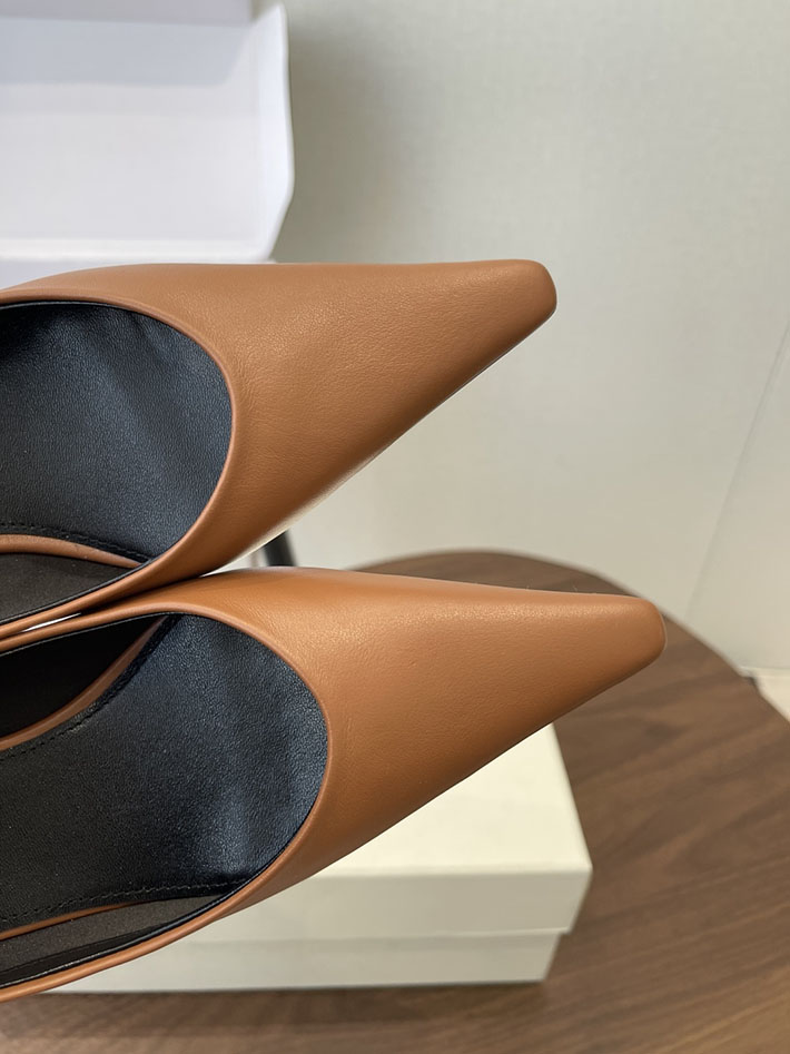 最高級サンローランスーパーコピー YSL 2026年春夏 新作 ポインテッドトゥパンプス レディース ブラウン 2630634 サンローラン パンプス アウトレット - 画像 (8)