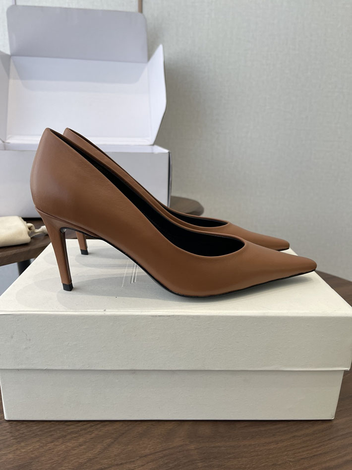 最高級サンローランスーパーコピー YSL 2026年春夏 新作 ポインテッドトゥパンプス レディース ブラウン 2630634 サンローラン パンプス アウトレット - 画像 (2)