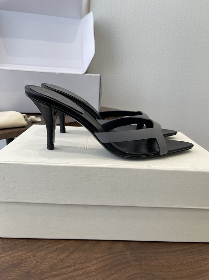 最高級サンローランスーパーコピー Saint Laurent バビロン ミュール スムースレザー シューズ 靴 グレー 2630652 レディース サンダル しまむら - 画像 (2)