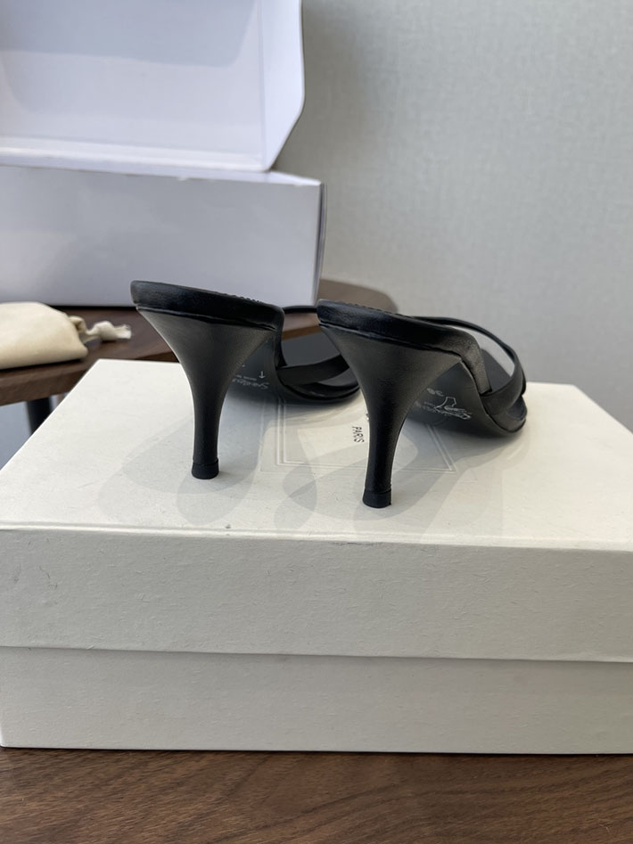 最高級サンローランスーパーコピー Saint Laurent バビロン ミュール スムースレザー シューズ 靴 ブラック 2630658 サンダル ヒール 可愛い - 画像 (5)