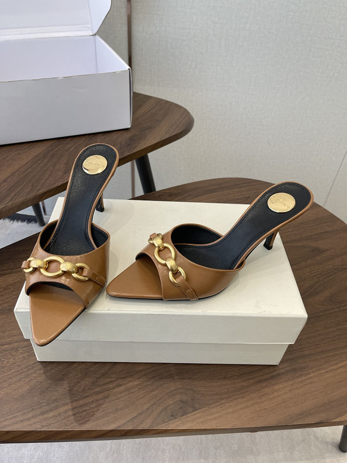 ローヒールミュール サンダル