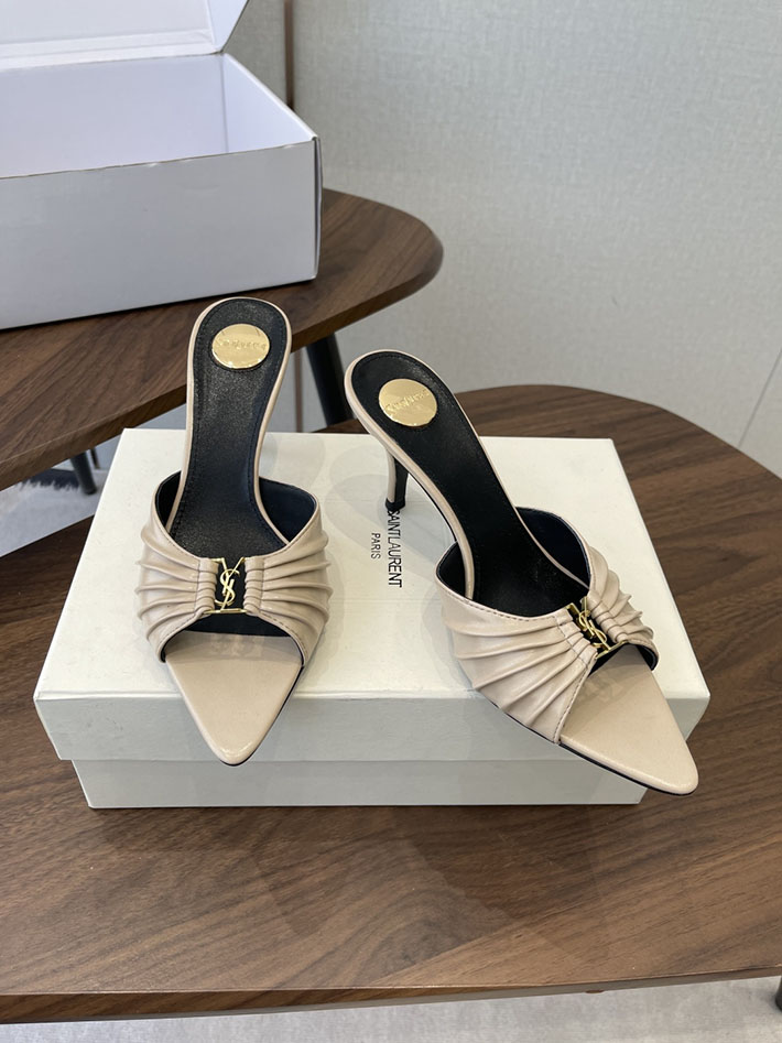 ミュール サンダル ヒール