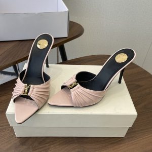 ミュールサンダル ヒール 太ヒール 歩きやすい