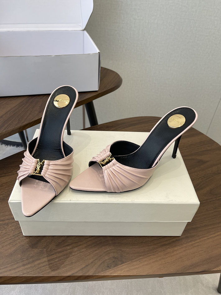 ミュールサンダル ヒール 太ヒール 歩きやすい