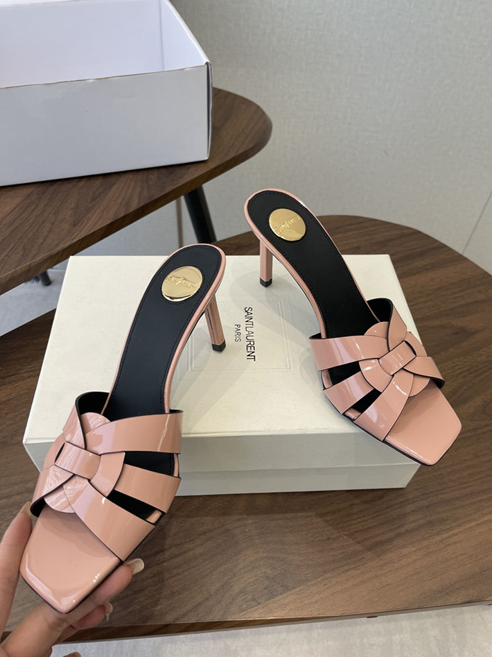 最高級サンローランスーパーコピー YSL 2026 新作 Pre-Loved サンダル レディース ヒール高め ピンク 2630690 ヒール 可愛い 歩きやすい - 画像 (8)