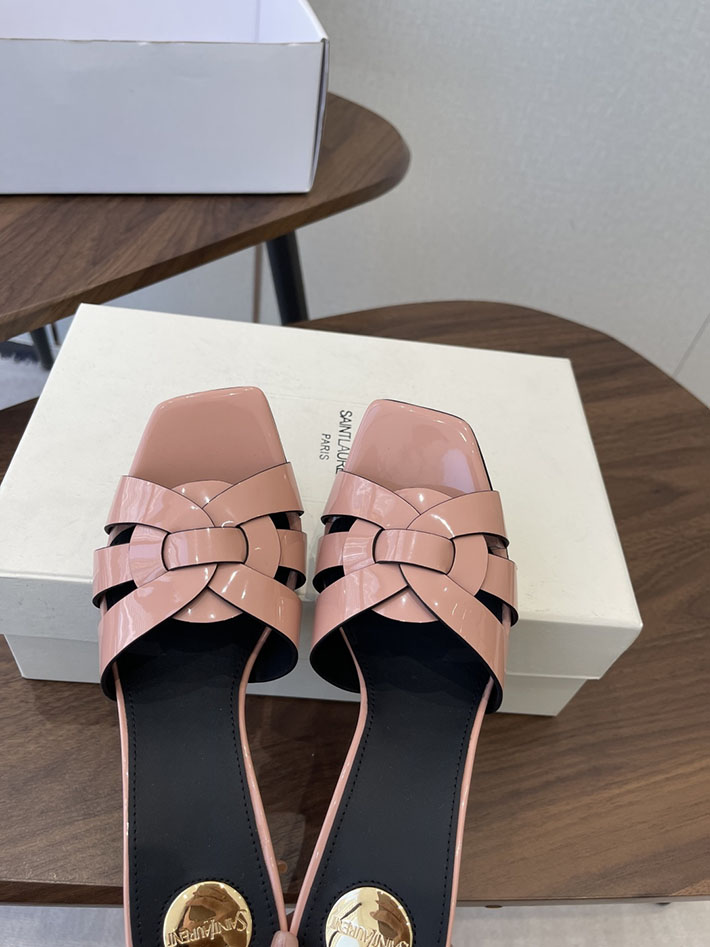 最高級サンローランスーパーコピー YSL 2026 新作 Pre-Loved サンダル レディース ヒール高め ピンク 2630690 ヒール 可愛い 歩きやすい - 画像 (7)
