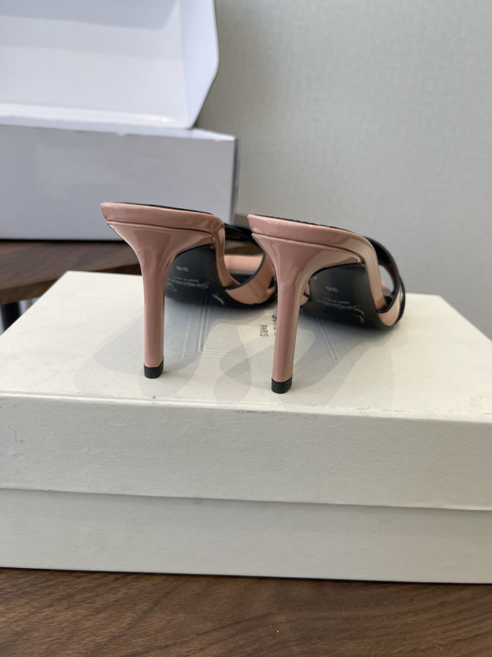 最高級サンローランスーパーコピー YSL 2026 新作 Pre-Loved サンダル レディース ヒール高め ピンク 2630690 ヒール 可愛い 歩きやすい - 画像 (5)