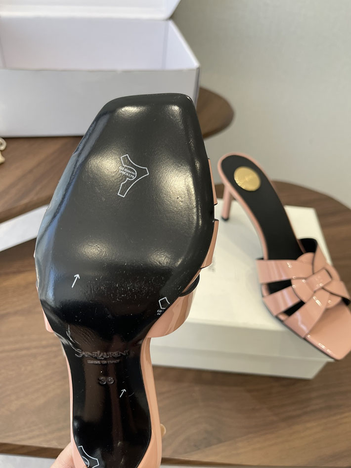 最高級サンローランスーパーコピー YSL 2026 新作 Pre-Loved サンダル レディース ヒール高め ピンク 2630690 ヒール 可愛い 歩きやすい - 画像 (4)