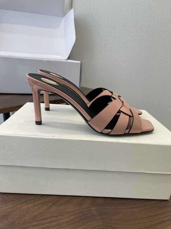 最高級サンローランスーパーコピー YSL 2026 新作 Pre-Loved サンダル レディース ヒール高め ピンク 2630690 ヒール 可愛い 歩きやすい - 画像 (2)