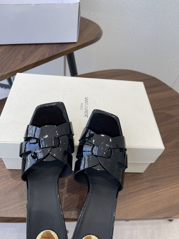 最高級サンローランスーパーコピー YSL 2026 新作 Pre-Loved サンダル レディース ヒール高め ブラック 2630692 歩きやすい ヒール おしゃれ - 画像 (8)