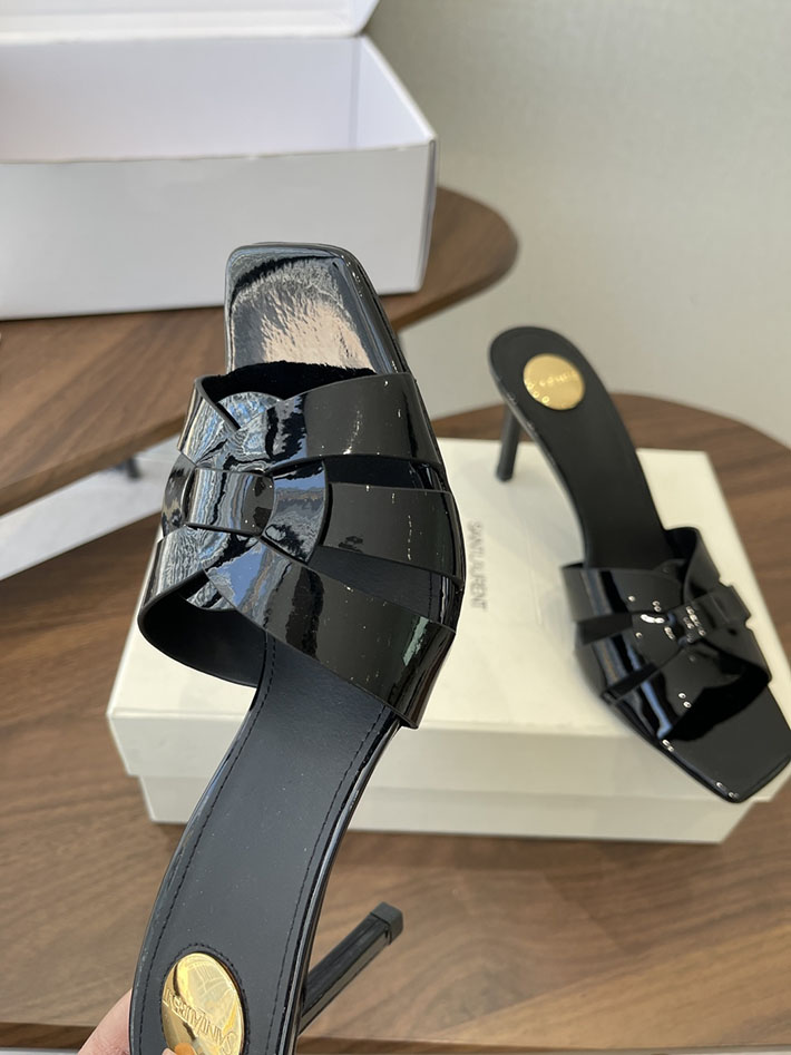 最高級サンローランスーパーコピー YSL 2026 新作 Pre-Loved サンダル レディース ヒール高め ブラック 2630692 歩きやすい ヒール おしゃれ - 画像 (6)