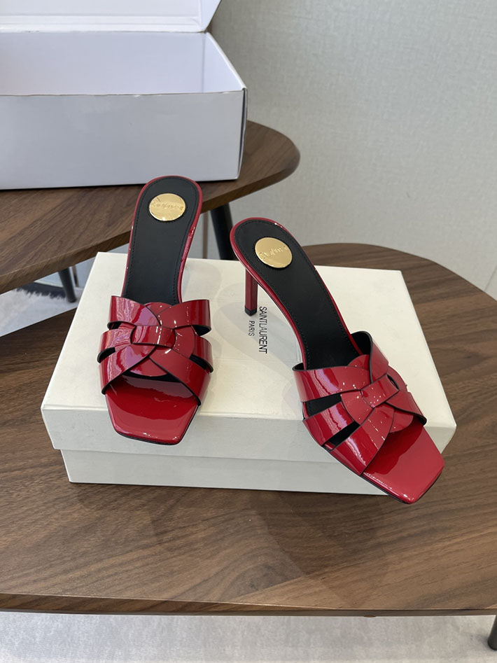 最高級サンローランスーパーコピー YSL 2026 新作 Pre-Loved サンダル レディース ヒール高め レッド 2630693 ヒール 可愛い 歩きやすい - 画像 (9)