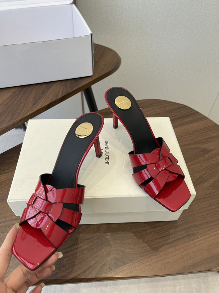 最高級サンローランスーパーコピー YSL 2026 新作 Pre-Loved サンダル レディース ヒール高め レッド 2630693 ヒール 可愛い 歩きやすい - 画像 (8)