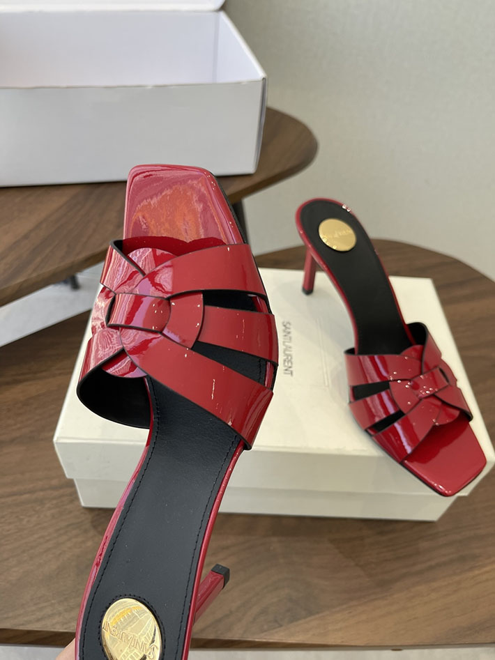 最高級サンローランスーパーコピー YSL 2026 新作 Pre-Loved サンダル レディース ヒール高め レッド 2630693 ヒール 可愛い 歩きやすい - 画像 (7)