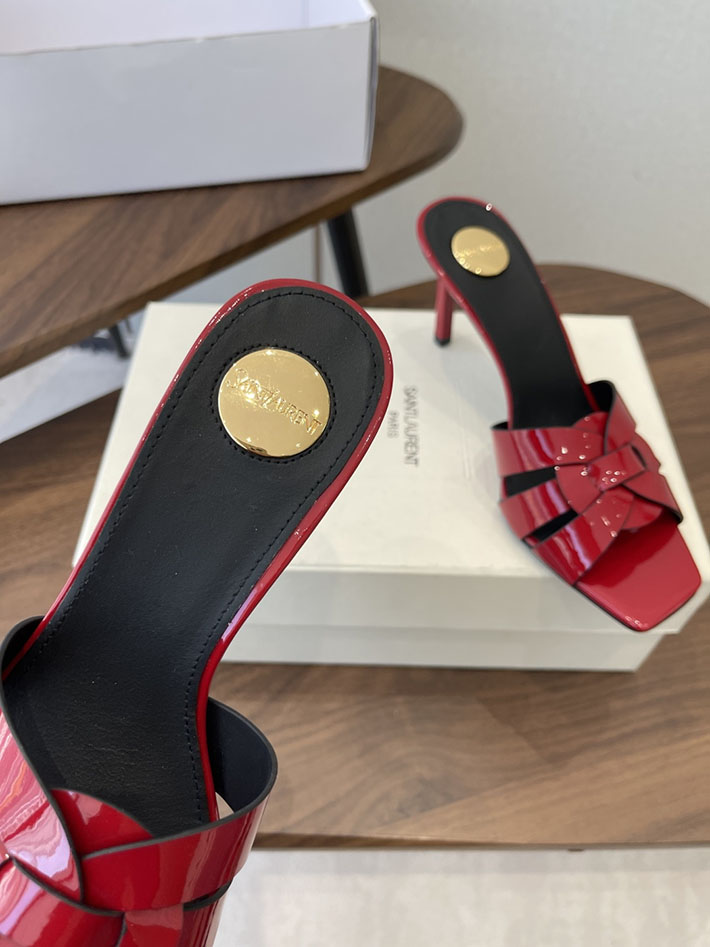 最高級サンローランスーパーコピー YSL 2026 新作 Pre-Loved サンダル レディース ヒール高め レッド 2630693 ヒール 可愛い 歩きやすい - 画像 (6)