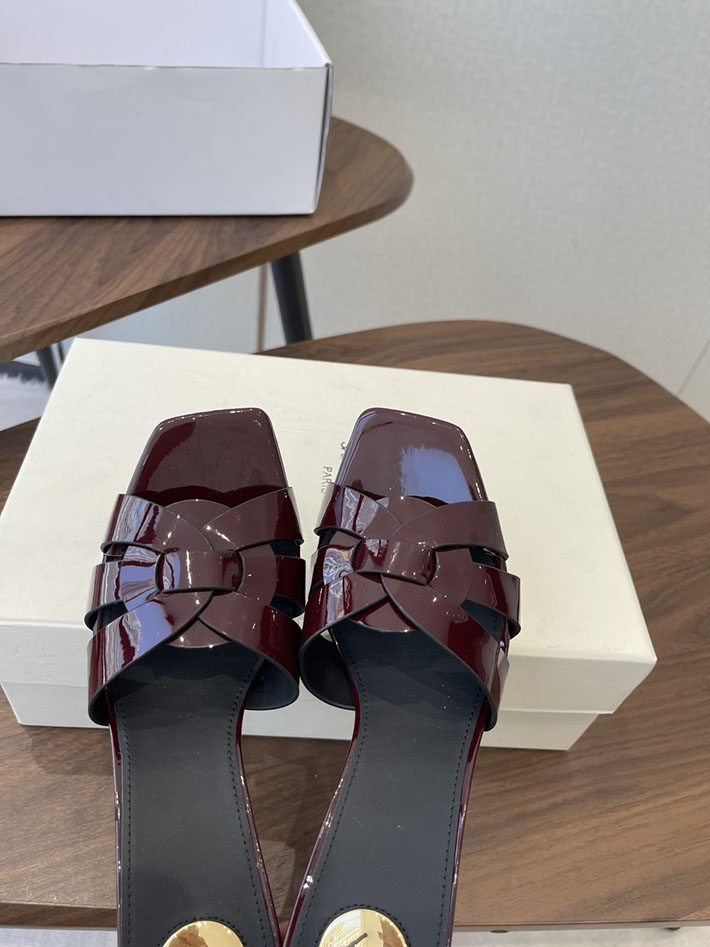 最高級サンローランスーパーコピー YSL 2026 新作 Pre-Loved サンダル レディース ヒール高め 茶色 2630695 サンダル レディース きれい め - 画像 (7)