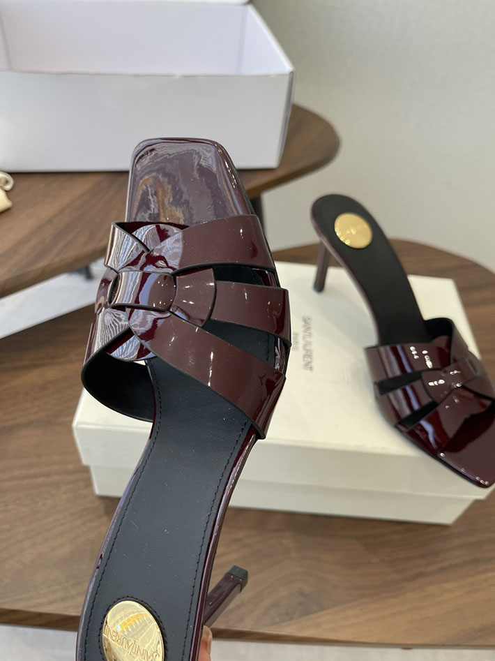 最高級サンローランスーパーコピー YSL 2026 新作 Pre-Loved サンダル レディース ヒール高め 茶色 2630695 サンダル レディース きれい め - 画像 (6)