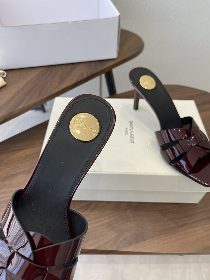 最高級サンローランスーパーコピー YSL 2026 新作 Pre-Loved サンダル レディース ヒール高め 茶色 2630695 サンダル レディース きれい め - 画像 (5)