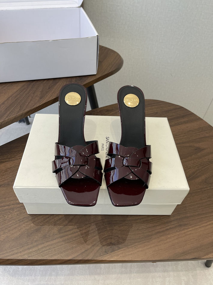 最高級サンローランスーパーコピー YSL 2026 新作 Pre-Loved サンダル レディース ヒール高め 茶色 2630695 サンダル レディース きれい め - 画像 (3)