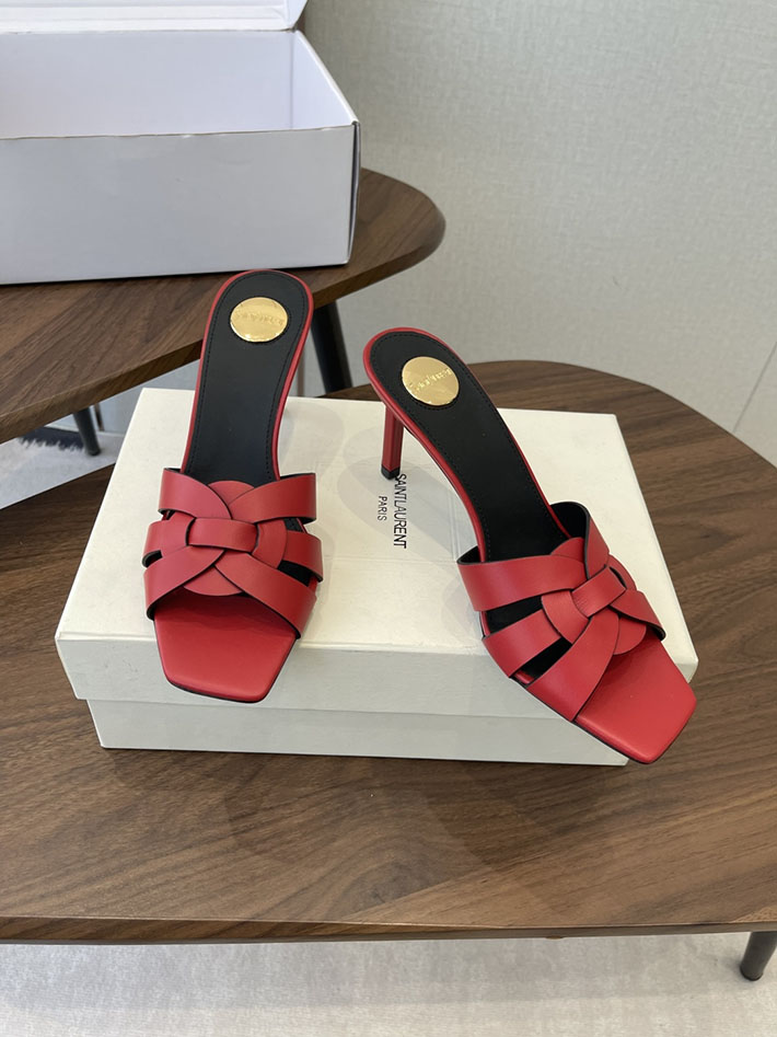 最高級サンローランスーパーコピー YSL 2026 新作 Pre-Loved サンダル レディース ヒール高め レッド 2630702 夏サンダル レディース 人気 - 画像 (9)