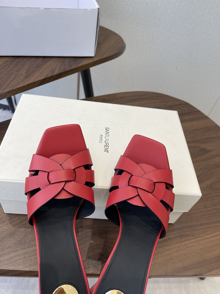 最高級サンローランスーパーコピー YSL 2026 新作 Pre-Loved サンダル レディース ヒール高め レッド 2630702 夏サンダル レディース 人気 - 画像 (7)