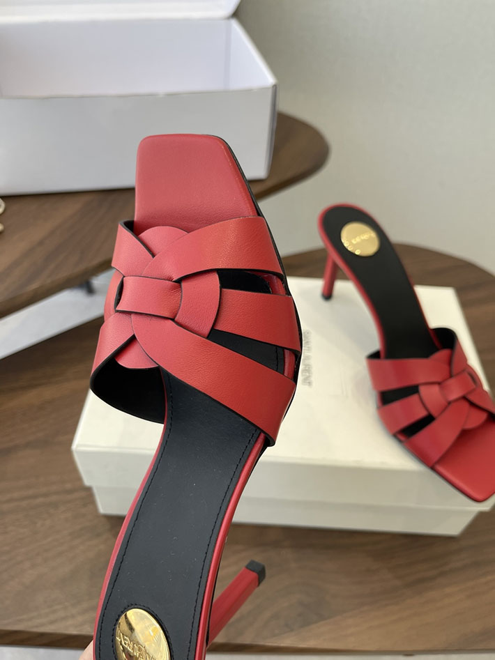 最高級サンローランスーパーコピー YSL 2026 新作 Pre-Loved サンダル レディース ヒール高め レッド 2630702 夏サンダル レディース 人気 - 画像 (6)