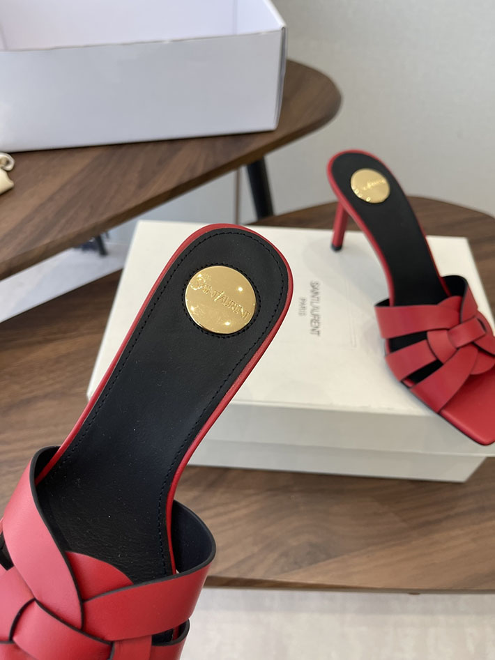 最高級サンローランスーパーコピー YSL 2026 新作 Pre-Loved サンダル レディース ヒール高め レッド 2630702 夏サンダル レディース 人気 - 画像 (5)