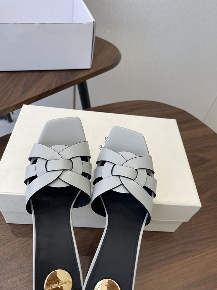 最高級サンローランスーパーコピー YSL 2026 新作 Pre-Loved サンダル レディース ヒール高め スカイブルー 2630703 夏 サンダルレディース 40代 - 画像 (7)