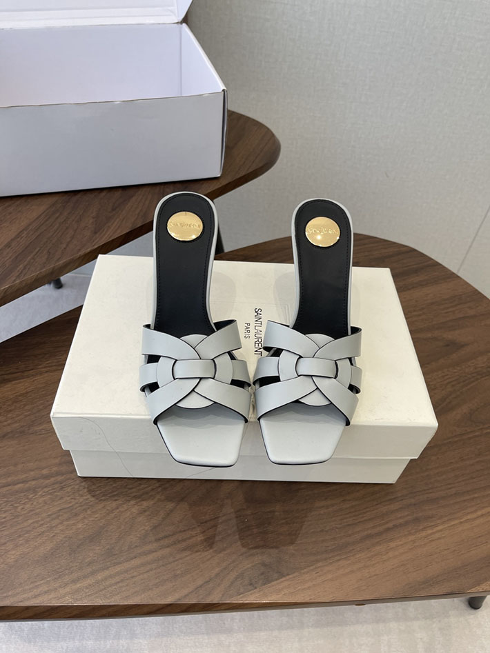 最高級サンローランスーパーコピー YSL 2026 新作 Pre-Loved サンダル レディース ヒール高め スカイブルー 2630703 夏 サンダルレディース 40代 - 画像 (3)