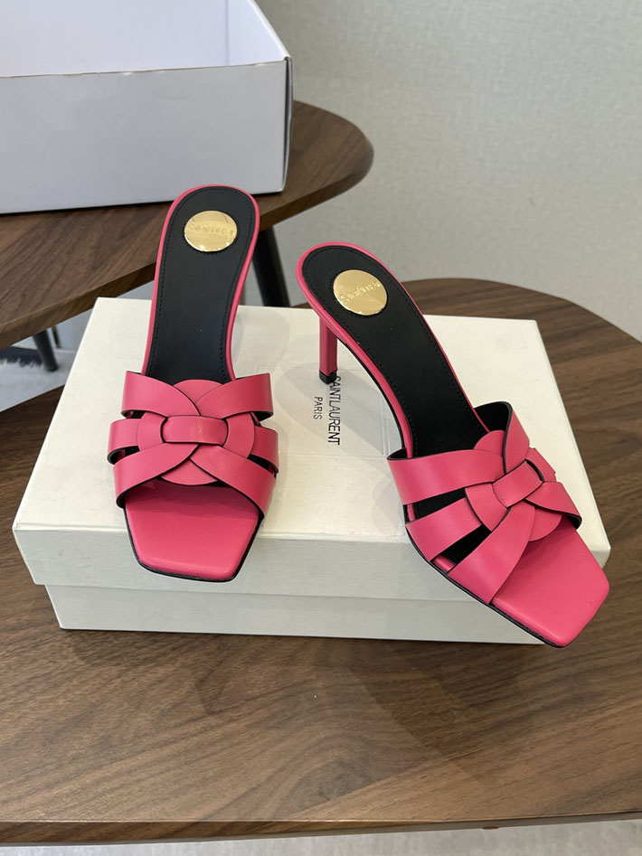 最高級サンローランスーパーコピー YSL 2026 新作 Pre-Loved サンダル レディース ヒール高め ピンク 2630704 夏 サンダル 歩きやすい - 画像 (9)