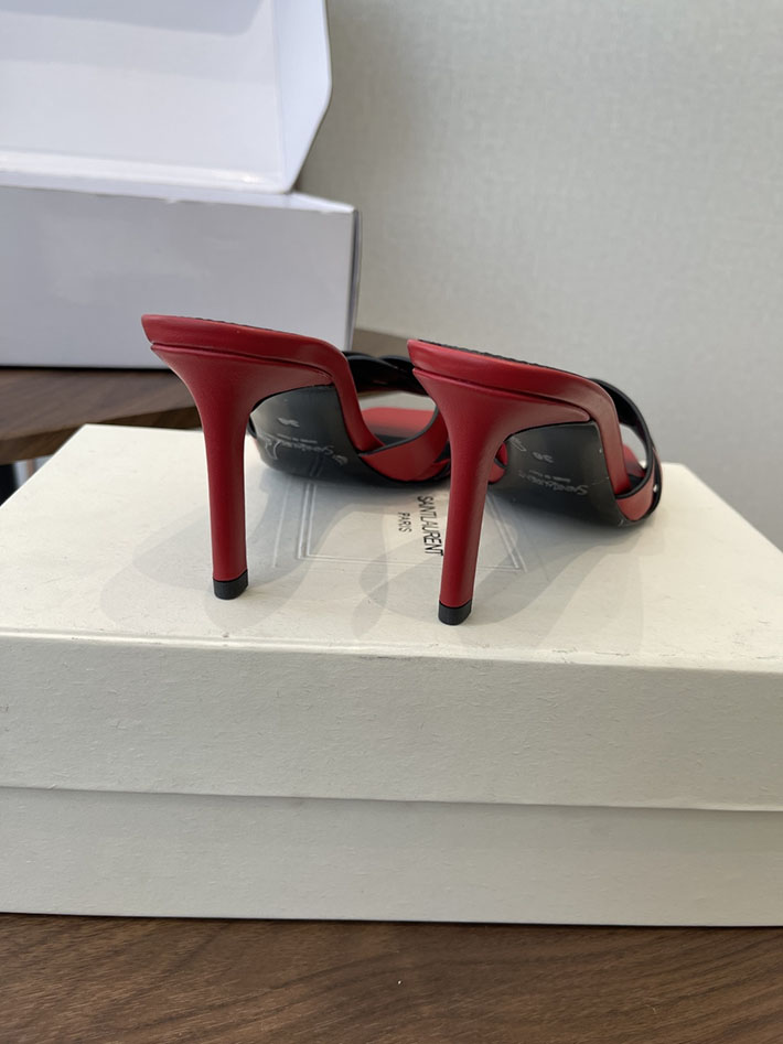 最高級サンローランスーパーコピー YSL 2026 新作 Pre-Loved サンダル レディース ヒール高め ピンク 2630704 夏 サンダル 歩きやすい - 画像 (5)