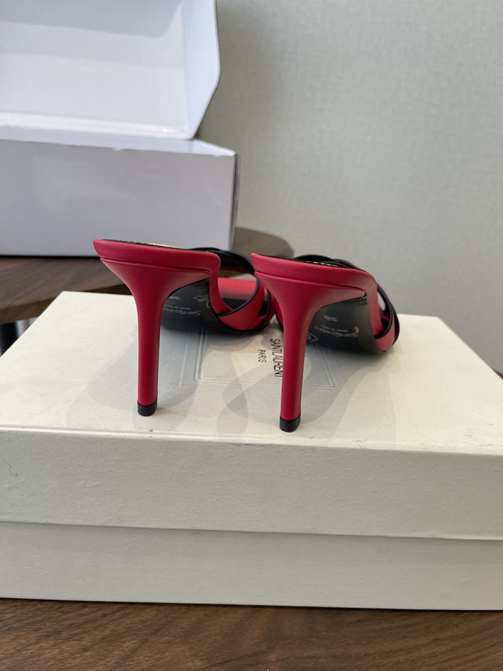 最高級サンローランスーパーコピー YSL 2026 新作 Pre-Loved サンダル レディース ヒール高め レッド 2630708 サン ローラン 靴 アウトレット - 画像 (5)