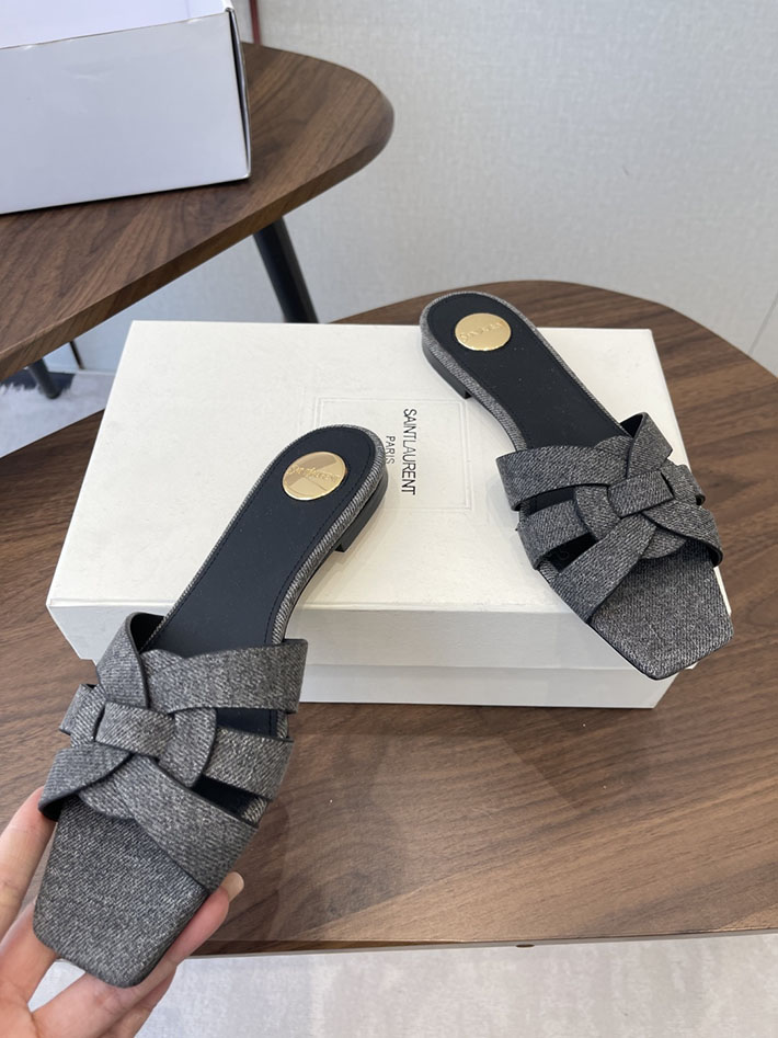 最高級サンローランスーパーコピー YSL 2026 新作 tribute MULES in patent leather グレー 2630710 サン ローラン 靴 アウトレット - 画像 (7)