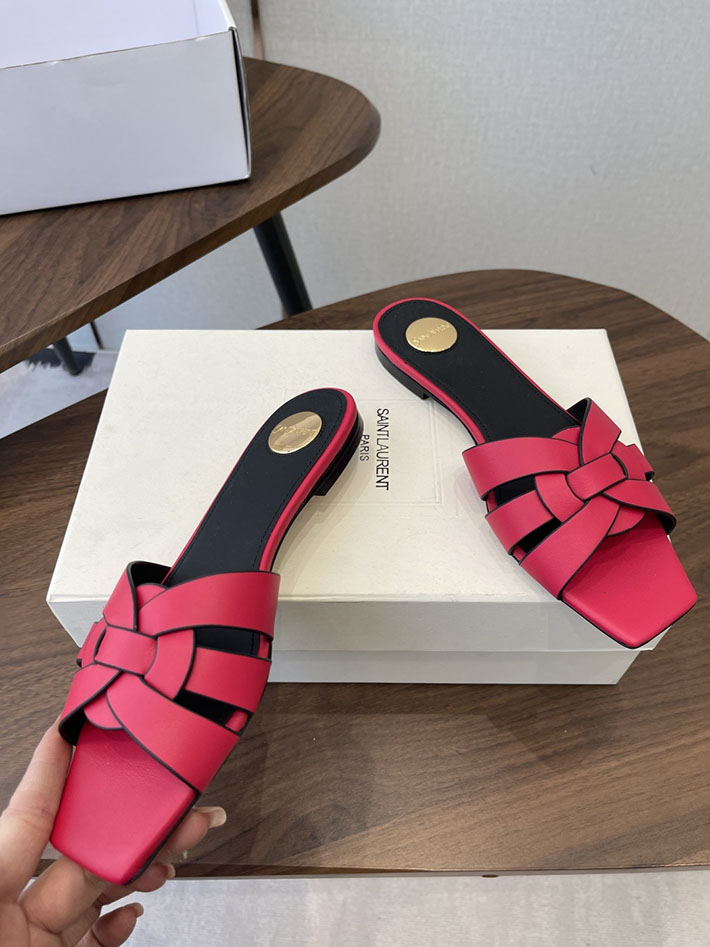 最高級サンローランスーパーコピー YSL 2026 新作 tribute MULES in patent leather レッド 2630713 サン ローラン サンダル アウトレット - 画像 (8)