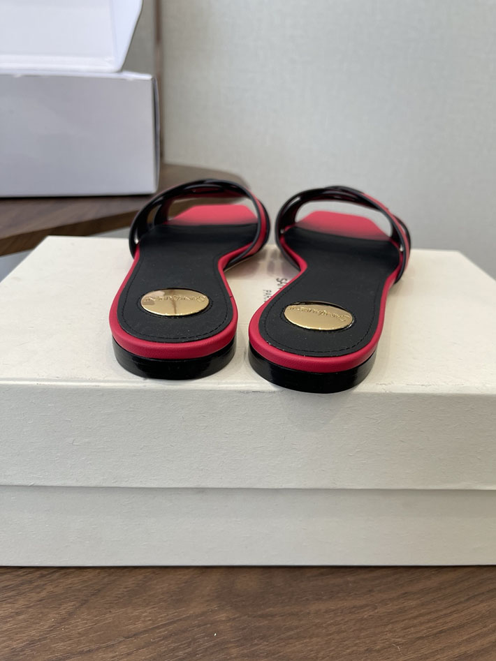 最高級サンローランスーパーコピー YSL 2026 新作 tribute MULES in patent leather レッド 2630713 サン ローラン サンダル アウトレット - 画像 (5)