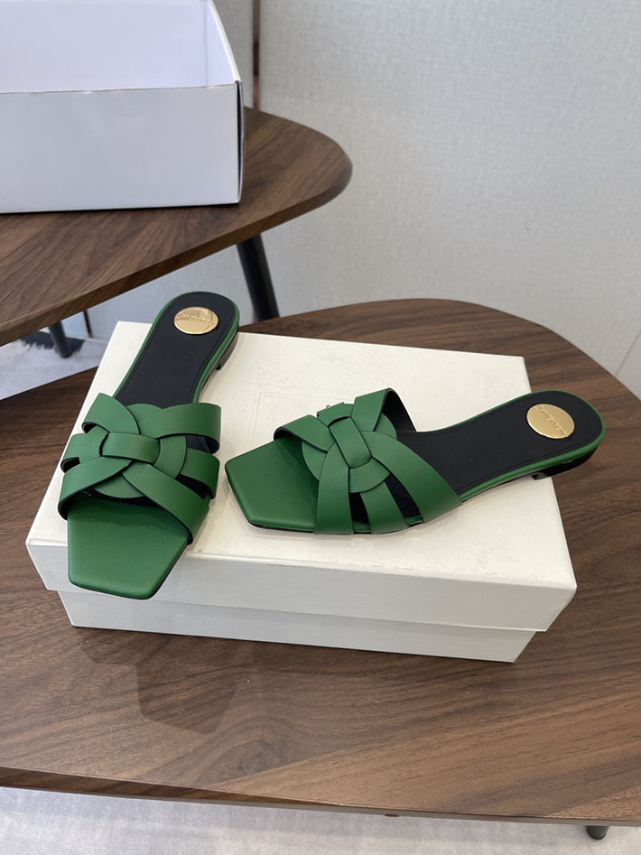 最高級サンローランスーパーコピー YSL 2026 新作 tribute MULES in patent leather グリーン 2630715 サンローラン 靴 安い - 画像 (9)